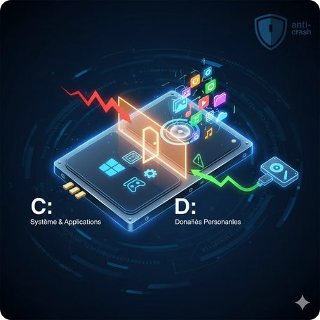 Disque Dur partitionné: Le Truc Anti-Crash !