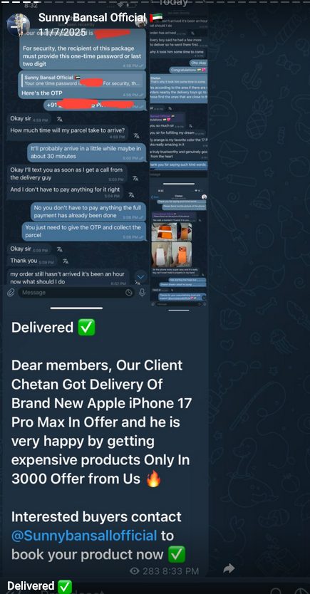 Sunny Bansal Official Scammer