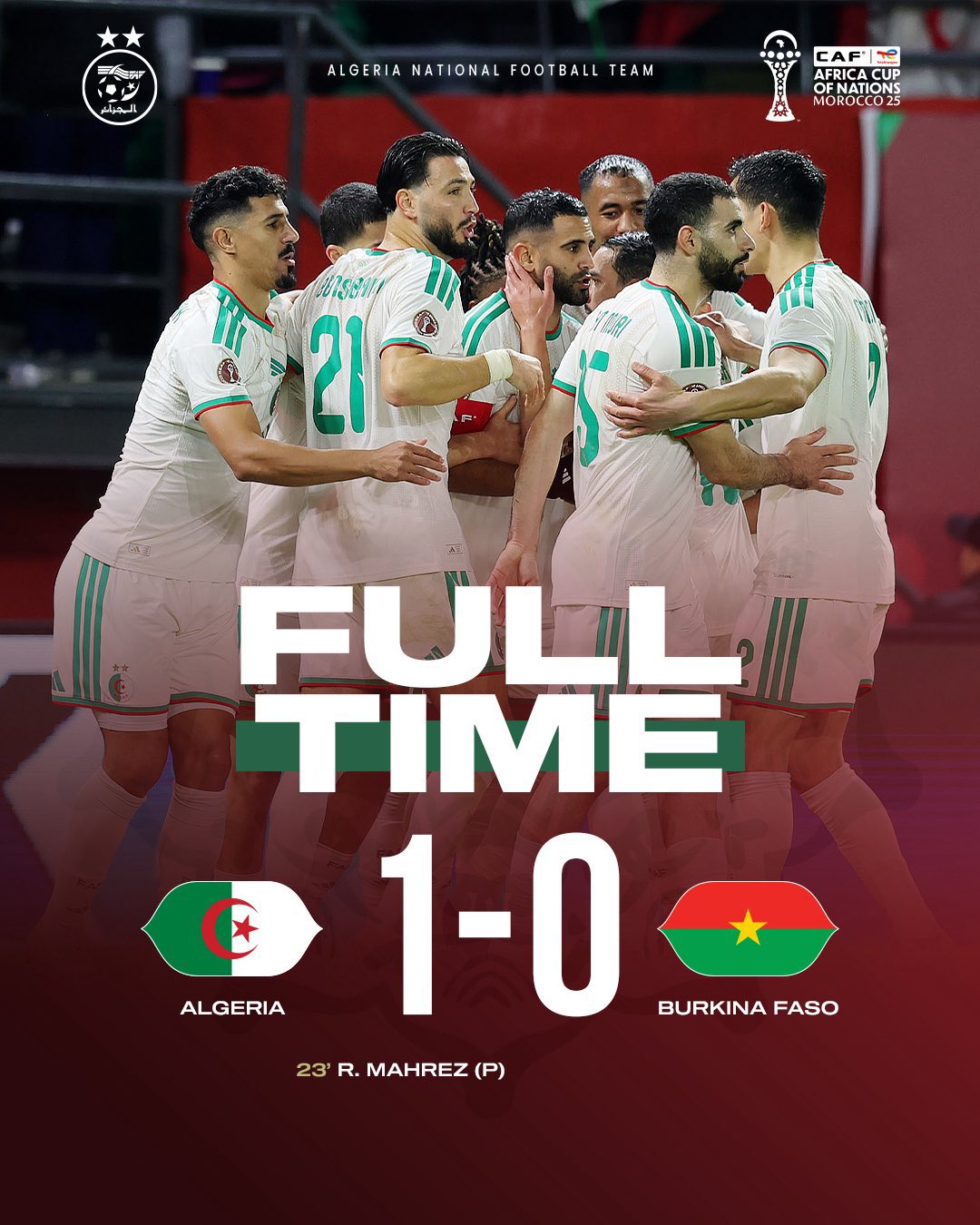 Algérie-Burkina Faso : Mahrez qualifie les Verts