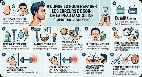 Peau masculine