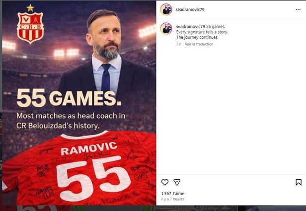 CRB : Ramovic joue la provocation