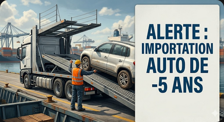 Les conditions d&rsquo;importation auto de -5 ans