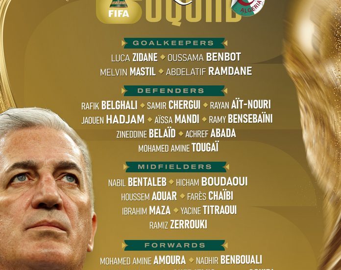 Petkovic Liste Mondial Algérie
