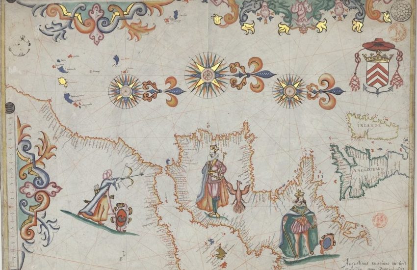 Le Maure et le roi d'Espagne Carte du littoral Atlantique et du détroit de Gibraltar
